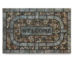 Estate "Welcome" Stone Outdoor Doormat, (35" X 23")