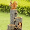 Playing Squirrels Water Fountain -Garden Oasis 810525016