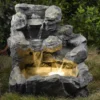 Rock Creek LED Water Fountain -Garden Oasis 810525026