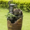 Glenville Cascading Pump Water Fountain 2 Glenville Cascading Pump Water Fountain -Garden Oasis 810525034