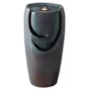 Turquoise Glaze Pot LED Water Fountain -Garden Oasis 810525092 1