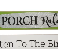 "Porch Rules" Panel Wall Decor -Garden Oasis 810525491 4