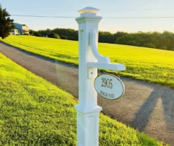 Woodhaven White Address Sign