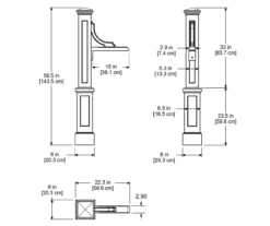 Woodhaven White Address Sign -Garden Oasis 810526435 3