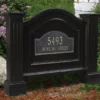 Nantucket Black Address Sign -Garden Oasis 810526436 1