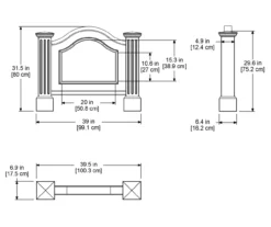 Nantucket Black Address Sign -Garden Oasis 810526436 3