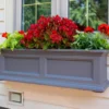 3' Fairfield Graphite Gray Window Box