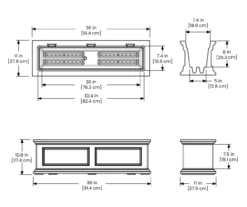 3' Fairfield Graphite Gray Window Box -Garden Oasis 810526439 5