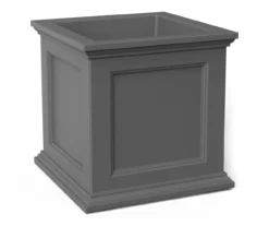 20" Fairfield Graphite Gray Square Planter -Garden Oasis 810526442 3