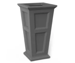 16" Fairfield Graphite Gray Tall Planter -Garden Oasis 810526444 3