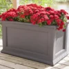 36" Fairfield Graphite Gray Square Planter -Garden Oasis 810526447 1