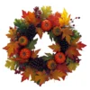 24" Pumpkin, Pinecone & Leaf Wreath -Garden Oasis 810526491