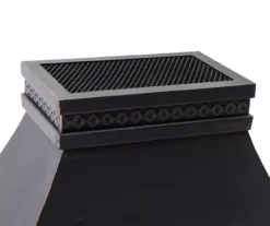 35.4" Heirloom Black Slate Wood Burning Patio Fireplace -Garden Oasis 810527530 7