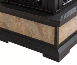 35.4" Heirloom Copper Slate Wood Burning Patio Fireplace -Garden Oasis 810527841 10