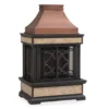 35.4" Heirloom Copper Slate Wood Burning Patio Fireplace -Garden Oasis 810527841
