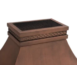 35.4" Heirloom Copper Slate Wood Burning Patio Fireplace -Garden Oasis 810527841 11