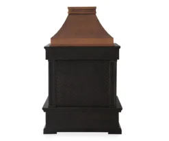 35.4" Heirloom Copper Slate Wood Burning Patio Fireplace -Garden Oasis 810527841 5