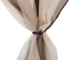 Tan & Brown 2-Tier Soft Top Gazebo With Netting -Garden Oasis 810527847 7