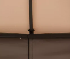 Tan & Brown 2-Tier Soft Top Gazebo With Netting -Garden Oasis 810527847 9