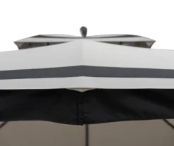 Gray & Black 2-Tier Gazebo, (10.5' X 13') -Garden Oasis 810527850 5