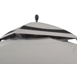 Gray & Black 2-Tier Gazebo, (10.5' X 13') -Garden Oasis 810527850 8