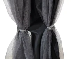 Gray & Black 2-Tier Gazebo, (10.5' X 13') -Garden Oasis 810527850 9