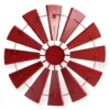 28.5" Red Metal Windmill Wall Decor -Garden Oasis 810528189 1