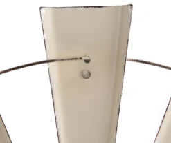 Beige Half Windmill Wheel Wall Decor -Garden Oasis 810528190 3