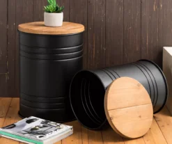 Farmhouse Barrel Storage Stools, 2-Pack -Garden Oasis 810528258 11