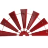Red Half Windmill Wheel Wall Decor -Garden Oasis 810528351 1