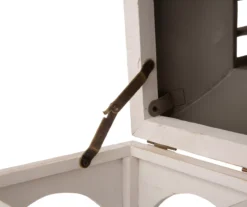 Whitewash Open Frame 2-Piece Candle Lantern Set -Garden Oasis 810528357 5