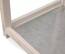 Whitewash Open Frame 2-Piece Candle Lantern Set -Garden Oasis 810528357 7