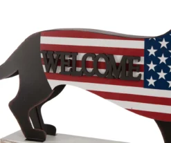 "Welcome" 2-Sided Patriotic Dachshund Decor -Garden Oasis 810529864 7