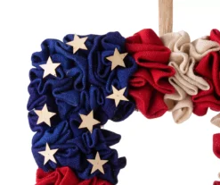 Americana Square Fabric Wreath -Garden Oasis 810529868 3