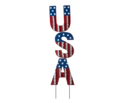 "USA" Letters 3-Piece Yard Stake Set