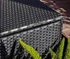 Black 140-Gallon All-Weather Wicker Storage Deck Box -Garden Oasis 810530855 A0 6