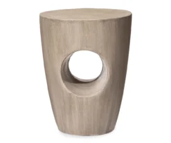 18" Round Concrete Look Garden Table