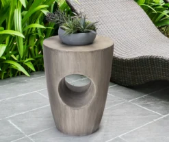 18" Round Concrete Look Garden Table -Garden Oasis 810531030 10