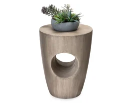 18" Round Concrete Look Garden Table -Garden Oasis 810531030 6