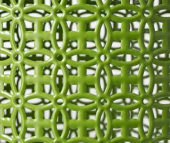 Green 2-Piece Metal Drum Garden Table Set -Garden Oasis 810531034 5