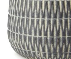 Rubber Plant In Carved Cement Pot -Garden Oasis 810538792 2