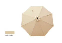 9' Beige Breeze Tilt Market Patio Umbrella -Garden Oasis 810540692 2