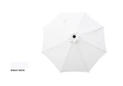 9' Simply White Tilt Market Patio Umbrella -Garden Oasis 810540694 2