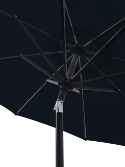 9' Raven Black Tilt Market Patio Umbrella -Garden Oasis 810540697 3