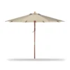 9' Natural Wood Market Patio Umbrella -Garden Oasis 810540703