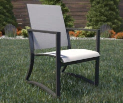 COSCO Capitol Hill Gray Sling Patio Dining Chairs, 6-Pack -Garden Oasis 810541219 3