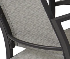COSCO Capitol Hill Gray Sling Patio Dining Chairs, 6-Pack -Garden Oasis 810541219 5