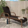 COSCO Villa Park Brown Wicker SmartWick Chaise Patio Lounge -Garden Oasis 810541490 1