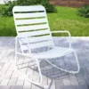 Roberta White Patio Rocking Chair -Garden Oasis 810541497 3