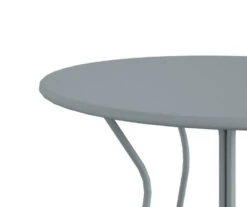 Heidi Light Gray 3-Piece Bistro Patio Furniture Set -Garden Oasis 810541505 5